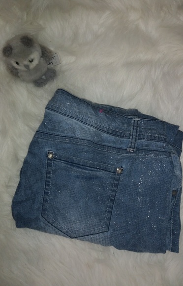 Wallflower Denim - Wallflower Silver Sparkle Jeans Sz 22